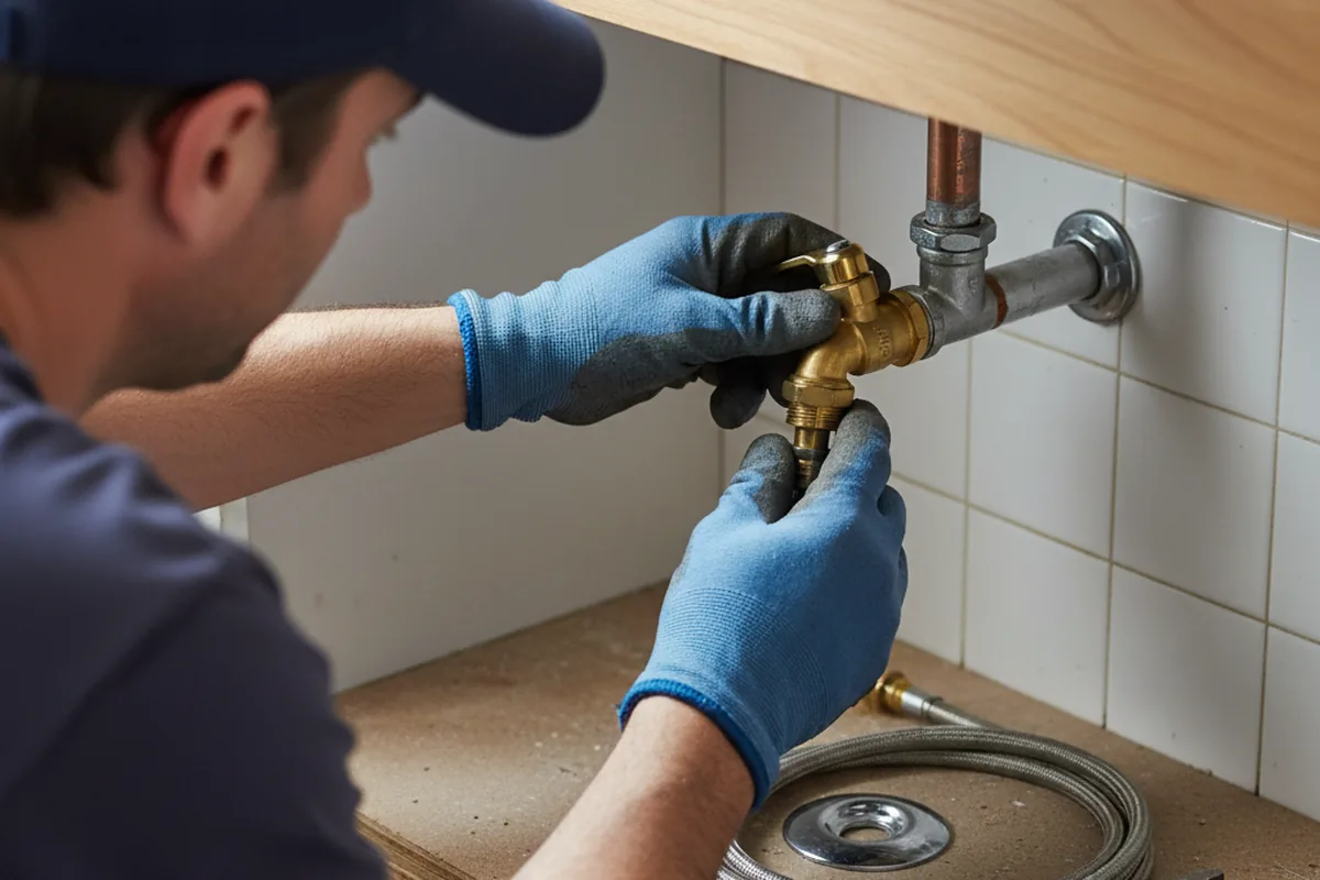 Shutoff valve and fitting work during Emergency Plumbing in Mont Vernon